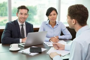 business people meeting office